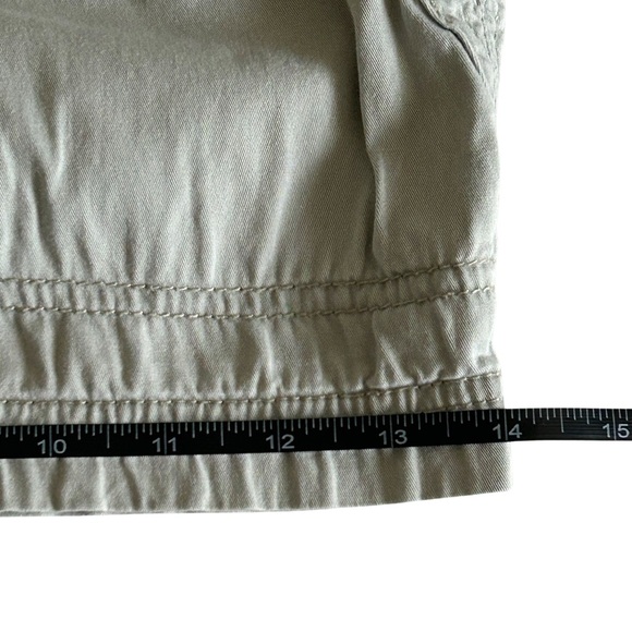 Natural Reflections Women's Drawstring Cotton Casual Shorts - Size 12 - Tan - Picture 11 of 11